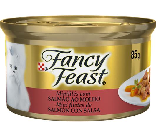 Alimento para Gatos sabor Salmão ao molho Fancy Feast 85g - Imagem em destaque