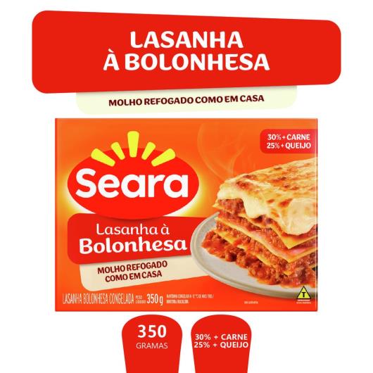 Lasanha à Bolonhesa Menu Gourmet Seara 350g - Imagem em destaque