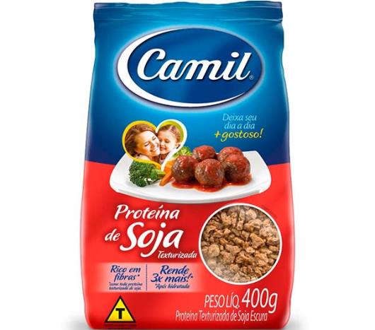 Proteína de Soja Camil Texturizada Escura 400g - Imagem em destaque