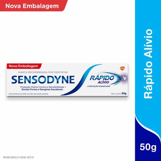 Creme dental Sensodyne rápido alívio 50g - Imagem em destaque