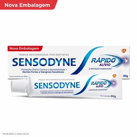 Creme dental Sensodyne rápido alívio 50g - Imagem em destaque