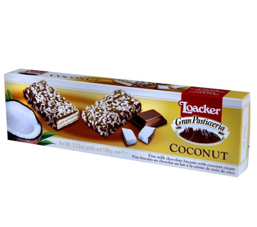 Wafer Loacker coconut 100g - Imagem em destaque