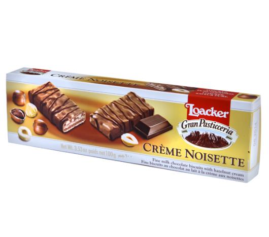 Wafer Loacker crème noisette 100g - Imagem em destaque