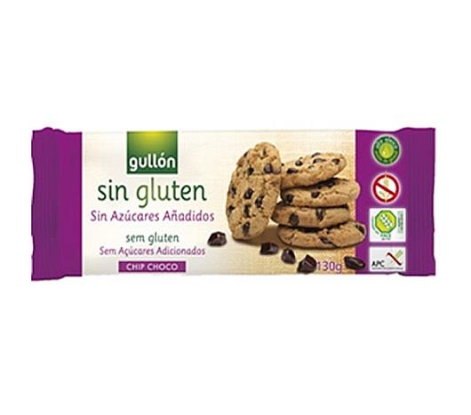 Biscoito Gullón Sin Gluten Chip Choco 130g - Imagem em destaque