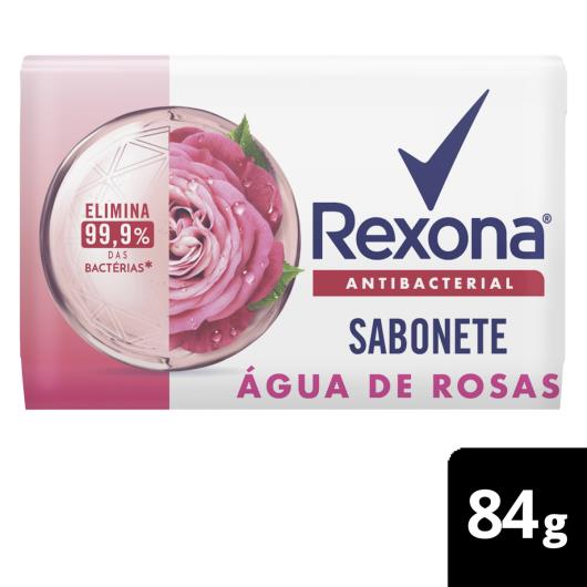 Sabonete Barra Antibacterial Água de Rosas Rexona Envoltório 84g - Imagem em destaque