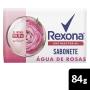 Sabonete Barra Antibacterial Água de Rosas Rexona Envoltório 84g