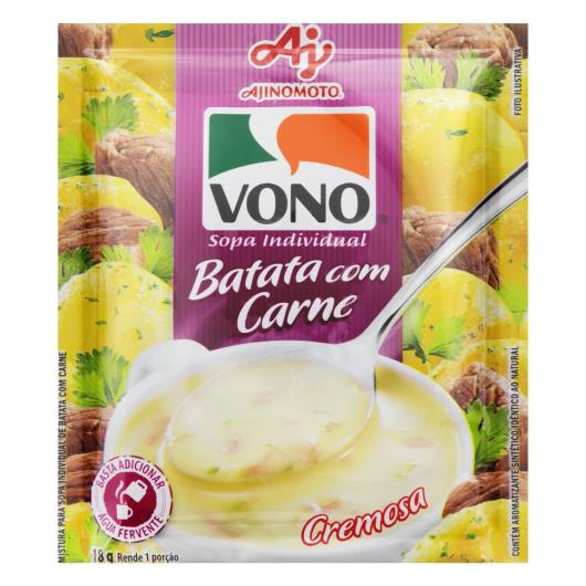 Sopa Individual Cremosa Batata com Carne Vono Pacote 18g - Imagem em destaque