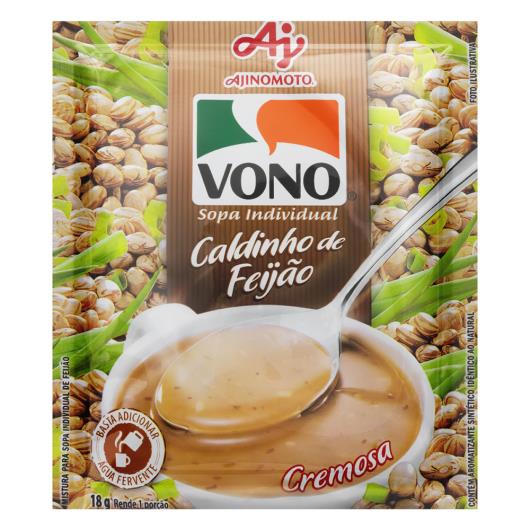 Sopa Individual Cremosa Caldinho de Feijão Vono Pacote 18g - Imagem em destaque