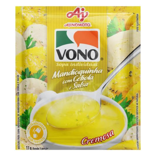 Sopa Individual Cremosa Mandioquinha com Cebola e Salsa Vono Pacote 17g - Imagem em destaque