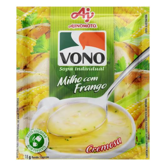 Sopa Individual Cremosa Milho com Frango Vono Pacote 18g - Imagem em destaque