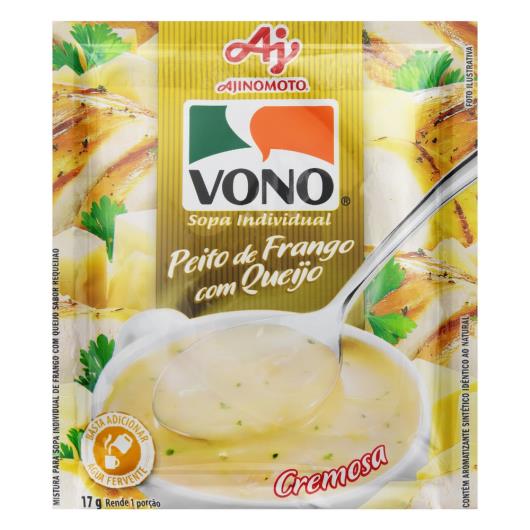 Sopa Individual Cremosa Peito de Frango com Queijo Vono Pacote 17g - Imagem em destaque