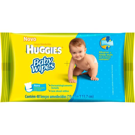 Lenço umedecido baby wipes 48 unidades - Imagem em destaque