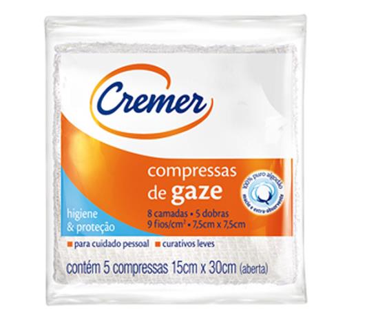 Compressas de Gaze Cremer Estéril 5 unidades - Imagem em destaque