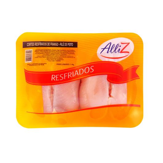 Corte filé de peito de frango congelado Alliz  1kg - Imagem em destaque