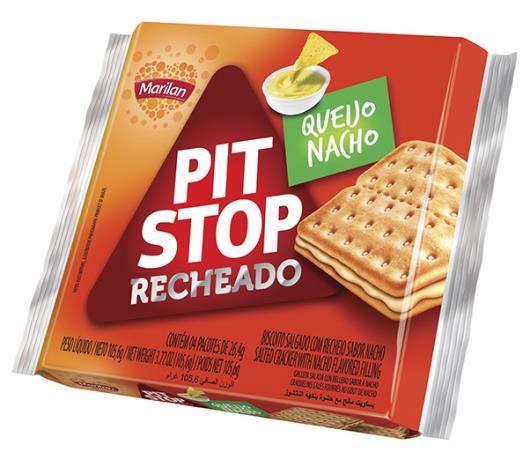 Biscoito Marilan Pit Stop Queijo Nacho 105g - Imagem em destaque