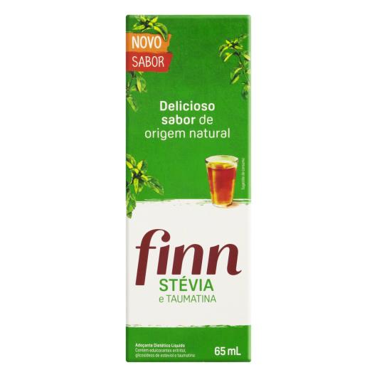 Adoçante Líquido Stevia e Taumatina Finn Caixa 65ml - Imagem em destaque