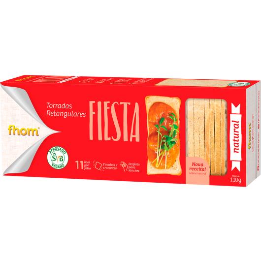 Torrada Fhom fiesta natural 110g - Imagem em destaque