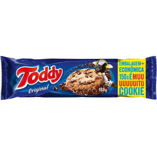 Biscoito Cookie Baunilha Com Gotas De Chocolate Toddy Pacote 150G Embalagem Econômica - Imagem em destaque