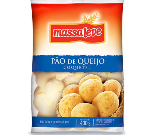 Pão de queijo congelado coquetel Massa Leve 400g - Imagem em destaque