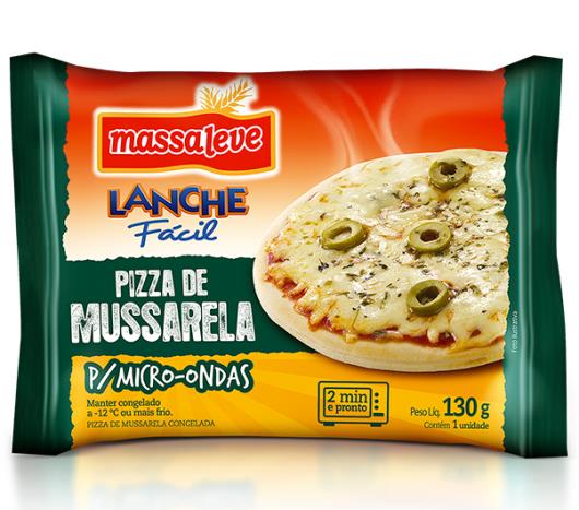 Pizza Lanche Fácil sabor mussarela Massa Leve 130g - Imagem em destaque