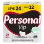 Papel higiênico Personal Vip folha dupla neutro 30m Leve 24 e Pague 22