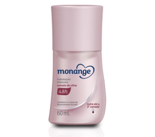 Desodorante Monange roll on hidratação intensiva extrato de oliva 60ml - Imagem em destaque