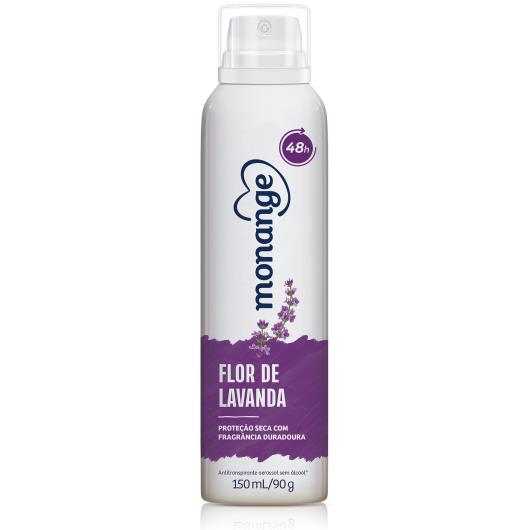 Desodorante Aerossol Antitranspirante Feminino Monange Flor de Lavanda 150ml - Imagem em destaque