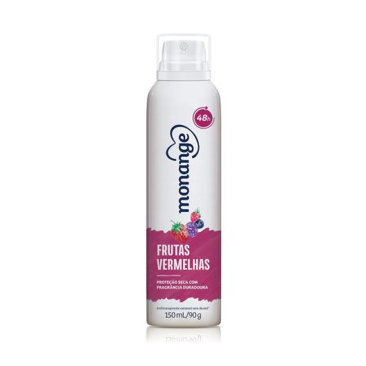 Desodorante Aerossol Antitranspirante Monange Feminino Frutas Vermelhas 150ml - Imagem em destaque