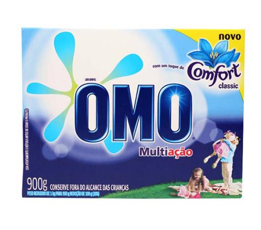 Lava roupas em pó Omo multiação comfort classic 900g - Imagem em destaque
