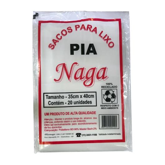 SACO LIXO NAGA PIA 20uni - Imagem em destaque