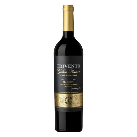 Vinho Argentino Tinto Seco Golden Reserve Trivento Malbec Lujan de Cuyo Mendoza Garrafa 750ml - Imagem em destaque