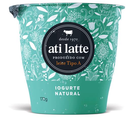 Iogurte Ati Latte natural  170g - Imagem em destaque