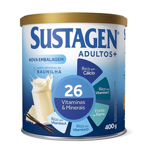 Suplemento Alimentar Sustagem Adultos+ Baunilha Lata 400g - Imagem em destaque