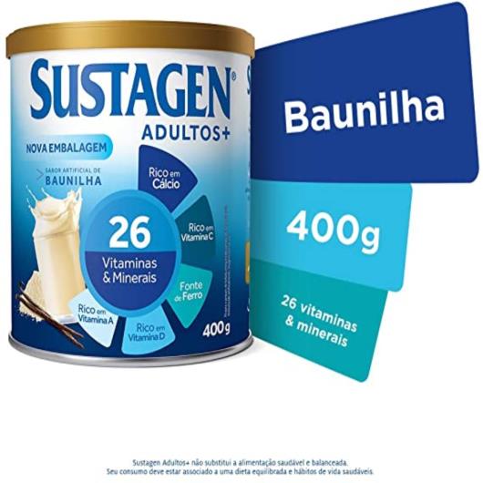 Suplemento Alimentar Sustagem Adultos+ Baunilha Lata 400g - Imagem em destaque