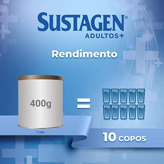 Suplemento Alimentar Sustagem Adultos+ Baunilha Lata 400g - Imagem em destaque