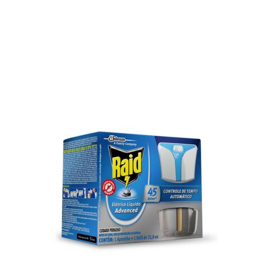 Repelente Elétrico Líquido Raid Advanced Aparelho + Refil Regular 32,9 ml - Imagem em destaque