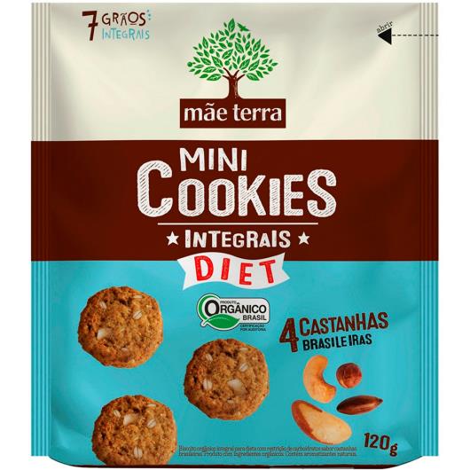 Cookies Integrais Mãe Terra Castanhas diet 120g - Imagem em destaque