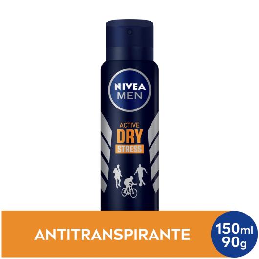 NIVEA Men Desodorante Antitranspirante Aerosol Stress Protect 150ml - Imagem em destaque