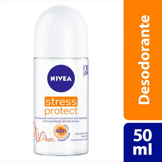 Desodorante Antitranspirante Roll On Nivea Stress Protect Feminino 50ml - Imagem em destaque
