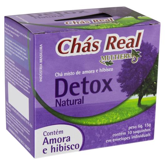 Chá Amora e Hibisco Real Multiervas Detox Caixa 15g 10 Unids - Imagem em destaque