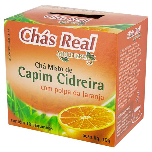 Chá Capim-Cidreira com Laranja Real Multiervas Caixa 10g 10 Unids - Imagem em destaque