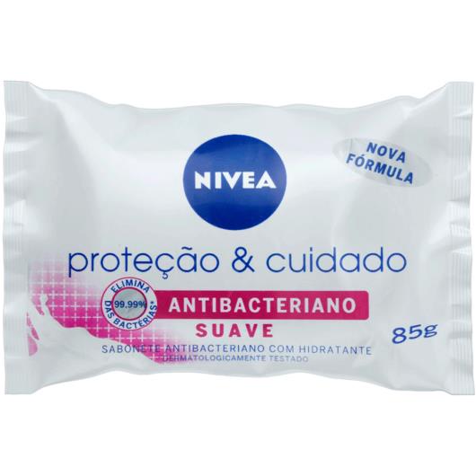 Sabonete em Barra Antibacteriano NIVEA Proteção & Cuidado Suave 85g - Imagem em destaque