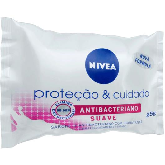 Sabonete em Barra Antibacteriano NIVEA Proteção & Cuidado Suave 85g - Imagem em destaque