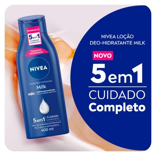 NIVEA Loção Hidratante Milk Pele seca a extrasseca 400ml - Imagem em destaque