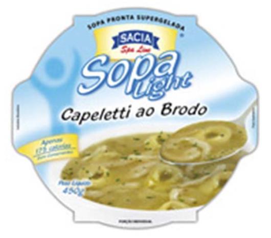 Sopa capeletti ao brodo light Sacia 450g - Imagem em destaque