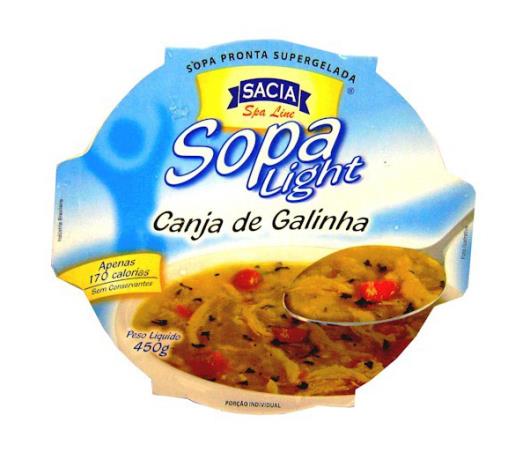 Sopa canja de galinha light Sacia 450g - Imagem em destaque