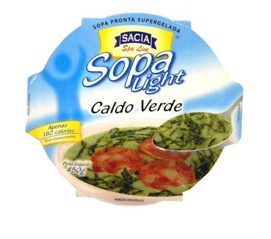 Sopa caldo verde light Sacia 450g - Imagem em destaque
