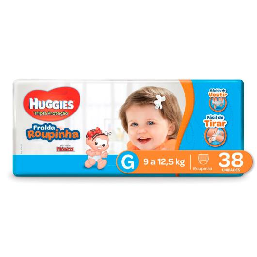 Fralda HUGGIES Tripla Proteção Roupinha G - 38 Fraldas - Imagem em destaque