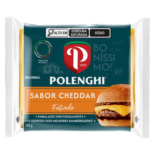 Queijo Processado Polenghi Cheddar Fatiado 144g - Imagem em destaque