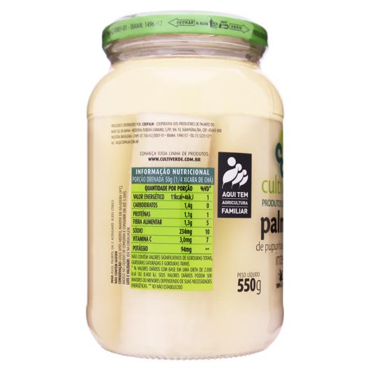 Palmito da Pupunha Inteiro Cultiverde em Conserva 270g - Imagem em destaque